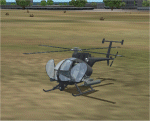 FS2002 GMax built Hughes MH-6 Little Bird