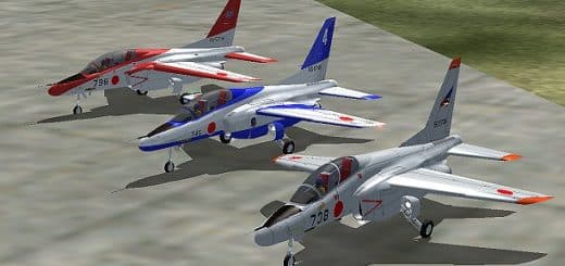 FS2002 JASDF Kawasaki T-4 v2