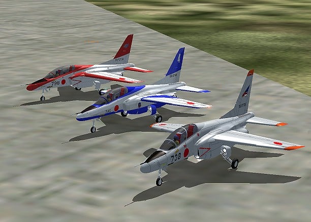 FS2002 JASDF Kawasaki T-4 v2