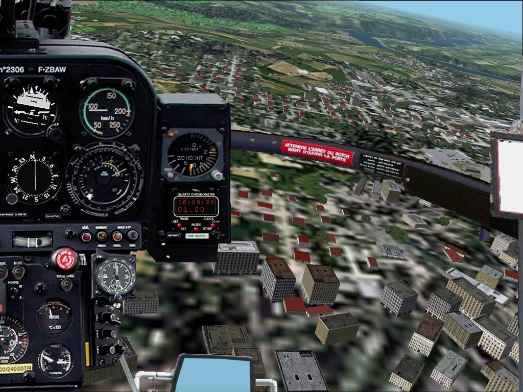 FS2002 New Panel for Aerospatiale SA316B Alouette III