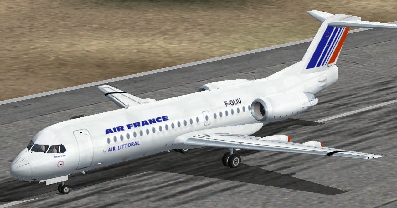 FS2002 Project Fokker 70 Air France Textures only