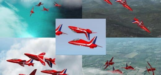 FS2002 “Red Arrows” Display Team “Gypo Section” GMAX