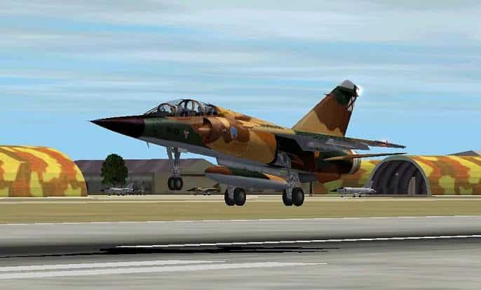 FS2002 Repaint Dassault Mirage F1BE Textures – Aircraft No. 141-23 (CE.14-26)