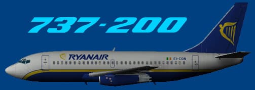 FS2002 Ryanair Boeing 737-200