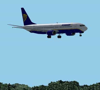 FS2002 Ryanair Boeing 737-800 (EI-DAG) textures