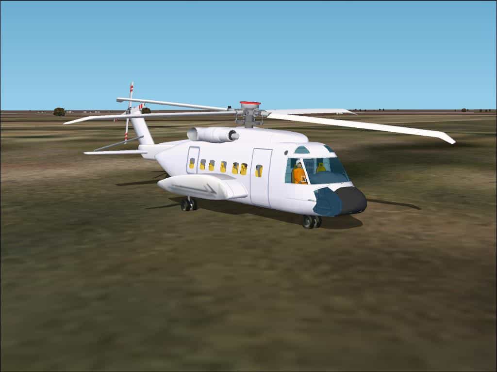 FS2002 Sikorsky S-92 Helibus helicopter