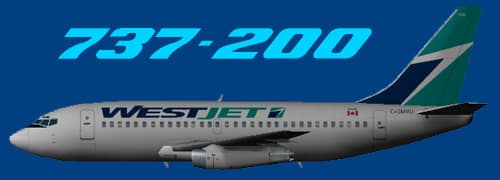 FS2002 WestJet Boeing 737-200