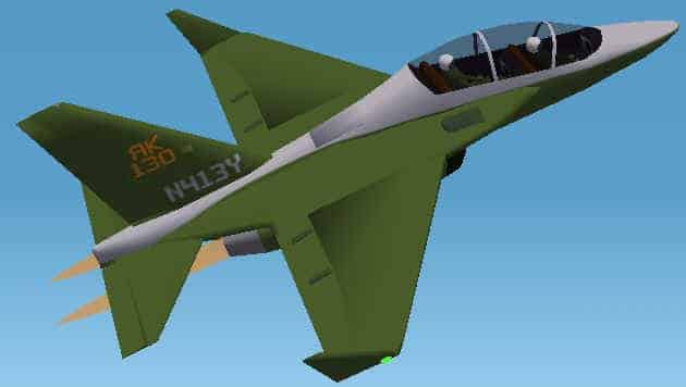 FS2002 Yak-130 jet trainer