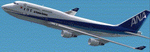 FS2002 default Boeing 747-400 replacement textures in All Nippon Airways livery