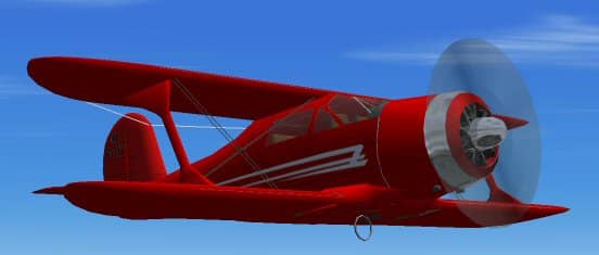 FS2002/FS2004 Beechcraft G-17S Staggerwing