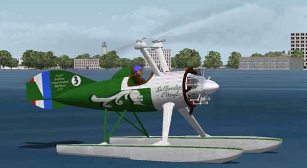 FS2002/FS9 Textures “French Sports” for the Unreal Aviation “Bushman” with floats