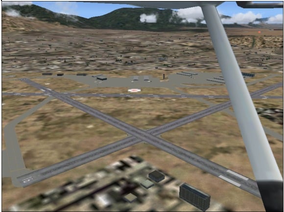 FS2004 AFCAD file of the Ogden-Hinckley Airport (KOGD)