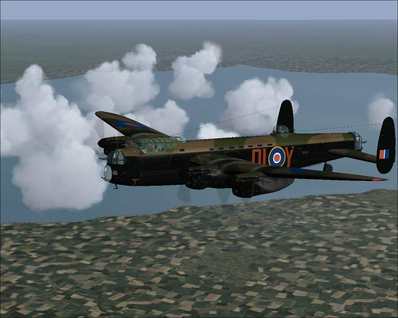 FS2004 Avro Lancaster R5852 Pathfinder Textures only