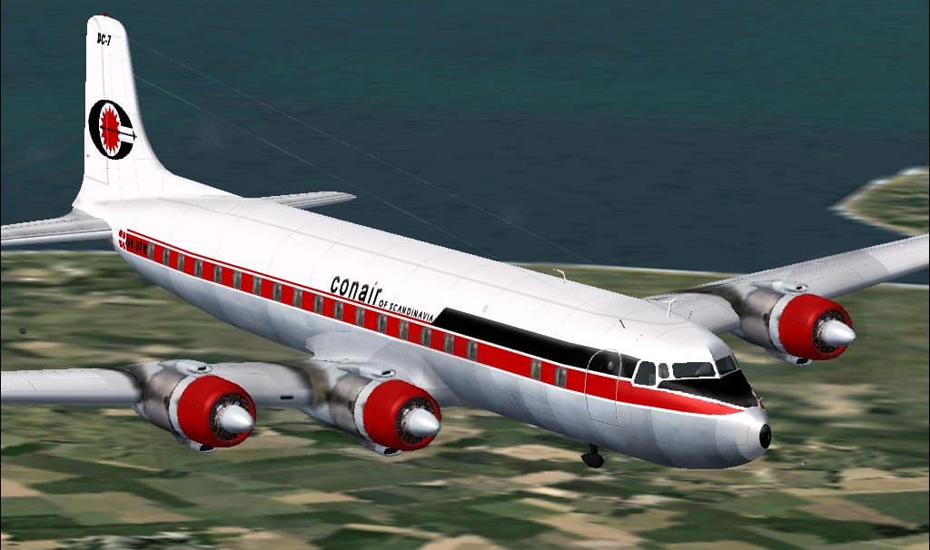 FS2004 Conair of Scandinavia DC-7