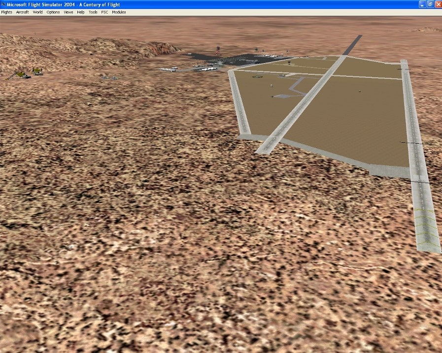 FS2004 ‘”DREAMLAND” – Area-51, Bald Mount. Radar site, Basecamp (Updated)