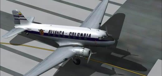 FS2004 Default DC3 Avianca Textures