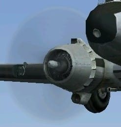 FS2004 Default Douglas DC-3 Full yellow propeller tips update