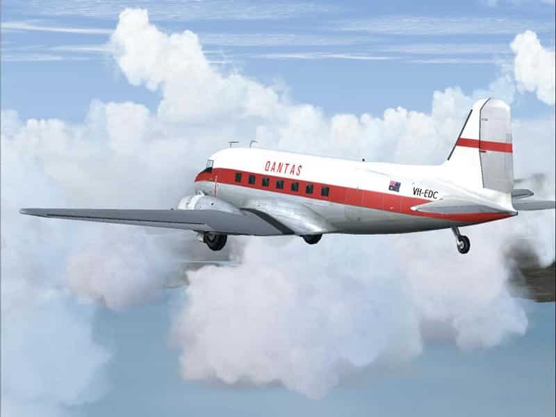 FS2004 Douglas DC-3 Qantas Default Textures