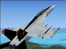 FS2004 FSX F/A-18F VFA-11 CO (Commanding Officer) Textures only.