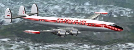 FS2004 Lockheed 1049G Trans-Canada Airlines Textures