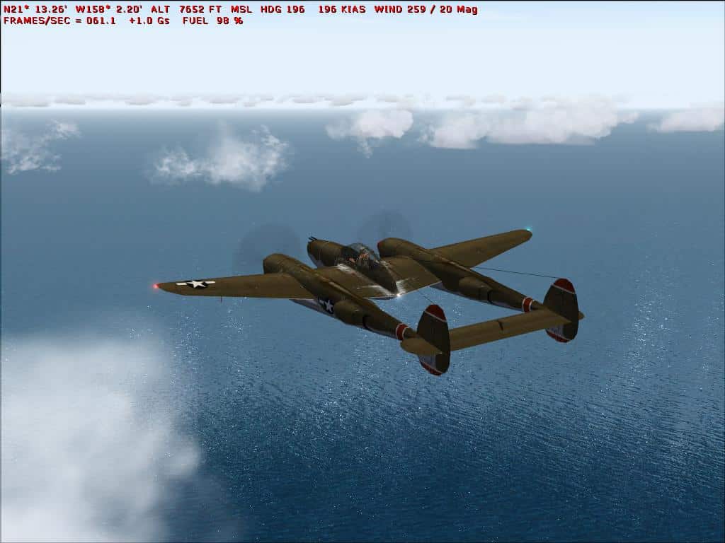 FS2004 P-38F Lightning
