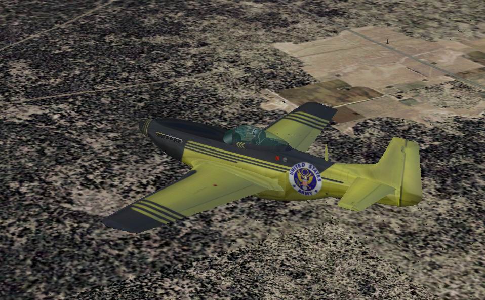FS2004 P-51 Army Textures only