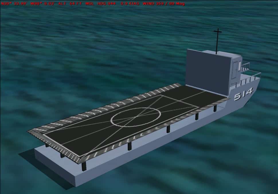 FS2004 The Navy Helo landing trainer(HLT)