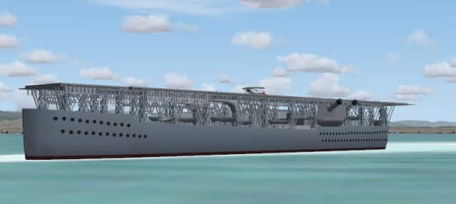 FS2004 USS Langley CV-1