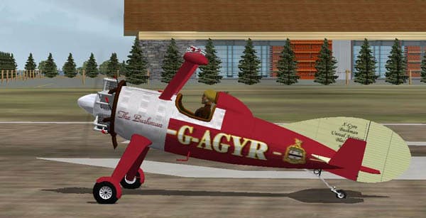 FS2004/2002 Textures “British G-AGYR” for the Unreal Aviation “Bushman”