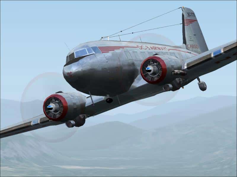 FS2004/FS2002 Douglas DC-3 ‘DC-3 Airways’ classic and 1940’s MAAM-SIM liveries