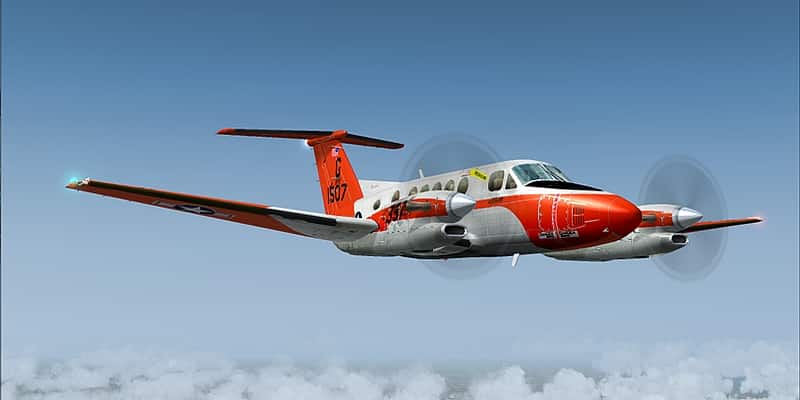 FS2004/FSX Beechcraft King Air B300 US Navy Textures only