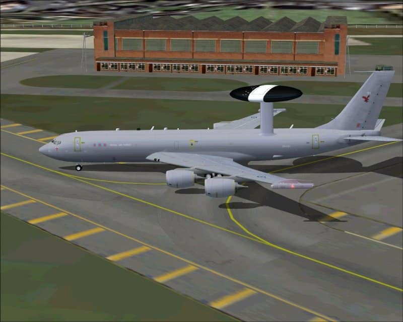 FS2004/FSX Boeing E3-D Sentry Royal Air Force ZH101 2006 Textures only