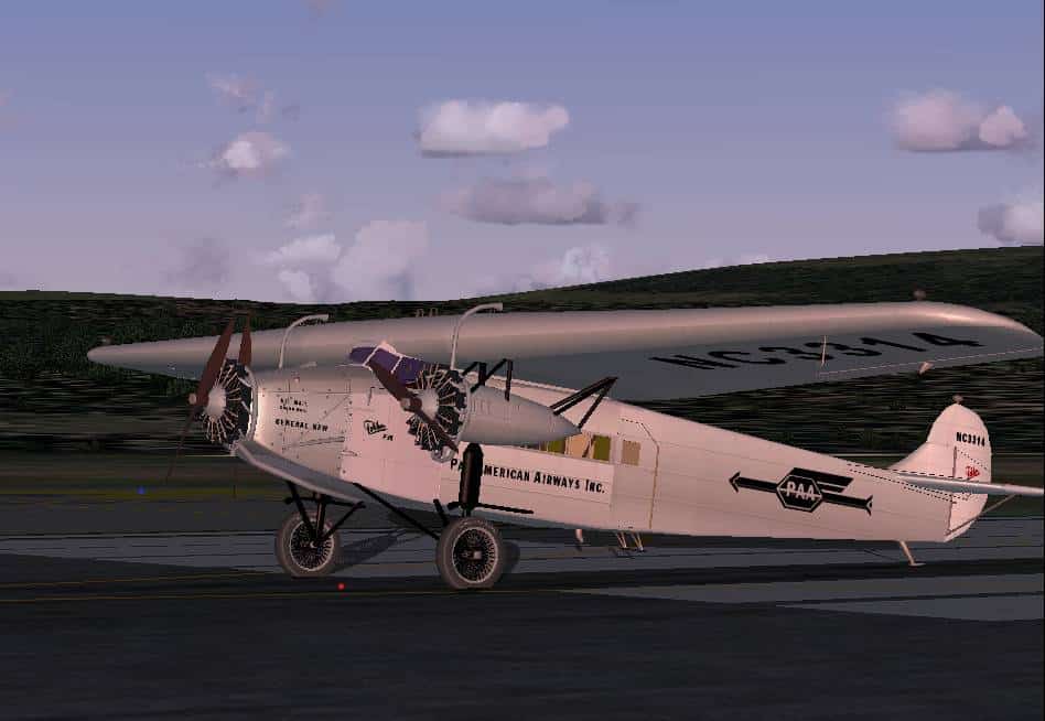 FS2004/FSX Pan Am Fokker FVIIb/3m