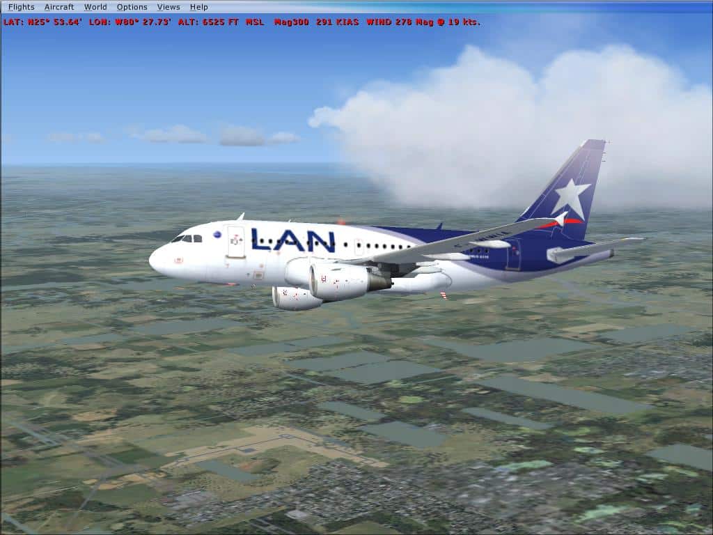 FSX Airbus A318-100 LAN Airlines.