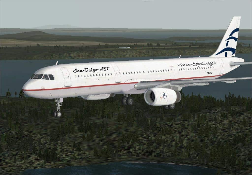 FSX Airbus A321 “San-Diego ATC” Textures