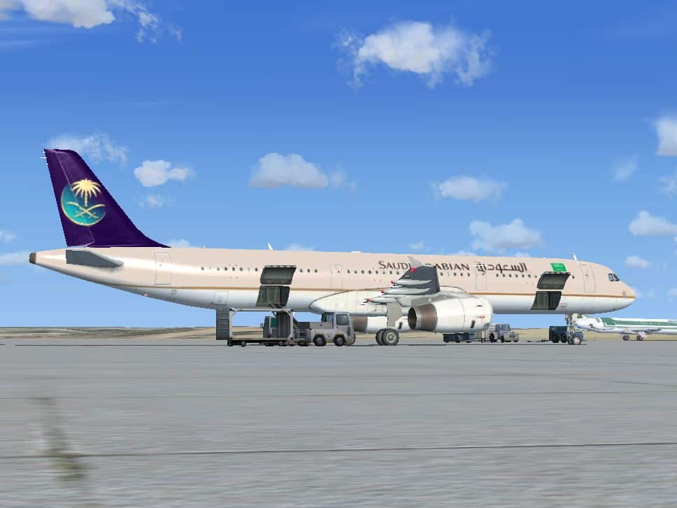 FSX Airbus A321 Saudi Arabian Airlines Textures
