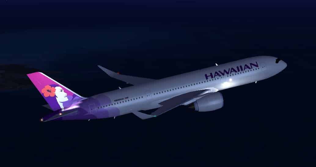 FSX Airbus A350-800 XWB Hawaiian Airlines