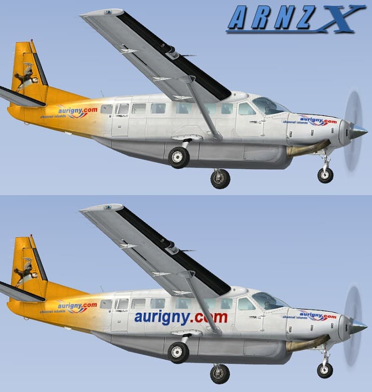 FSX Aurigny Cessna 208B Textures