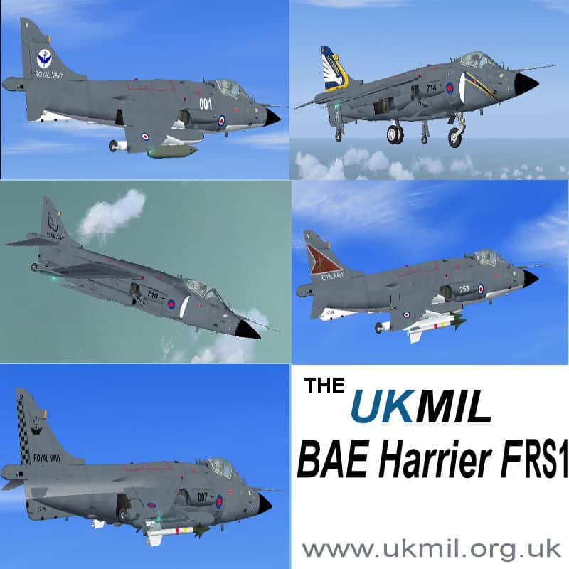 FSX BAE Harrier FRS1 Royal Navy Package.