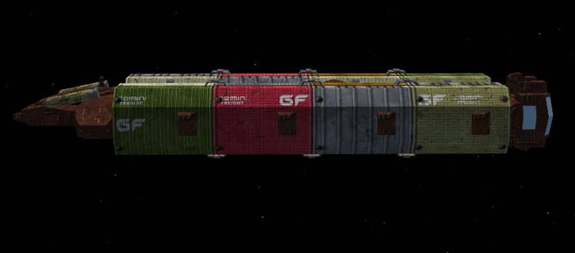 FSX: BSG Geminon Space Freighter
