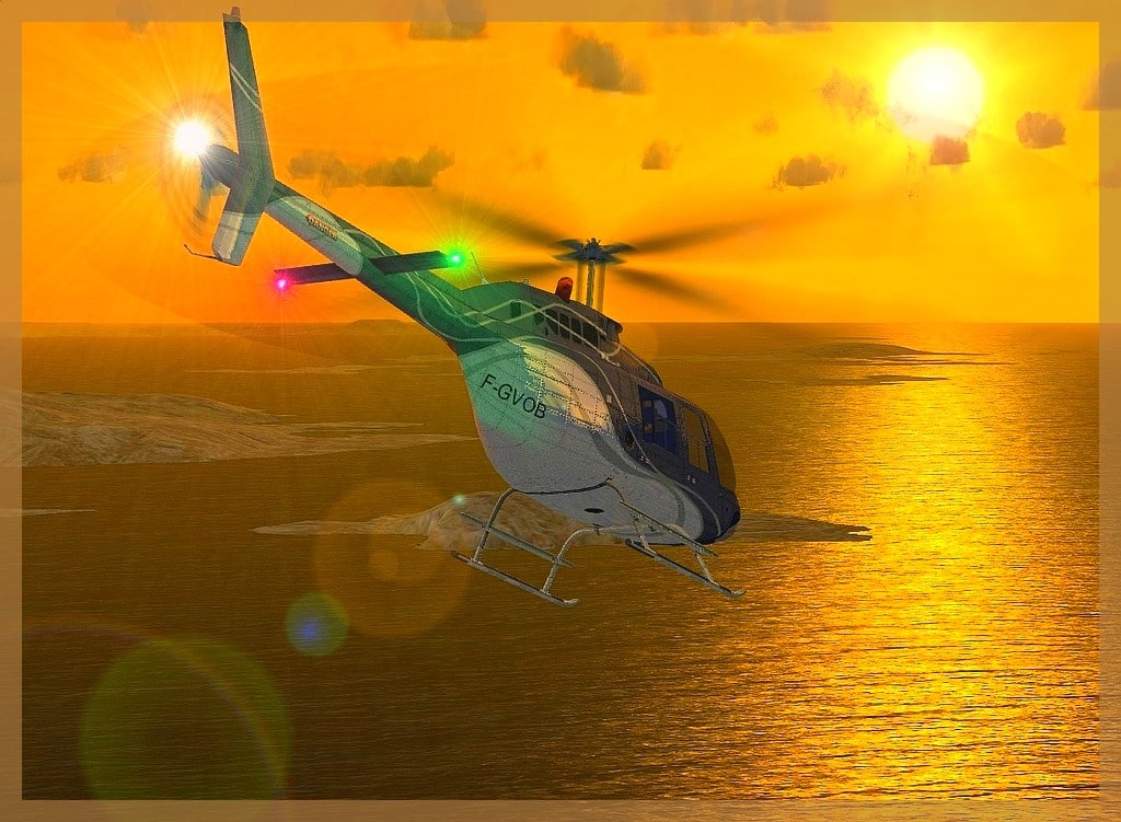 FSX Bell 206B F-GVOB Textures only