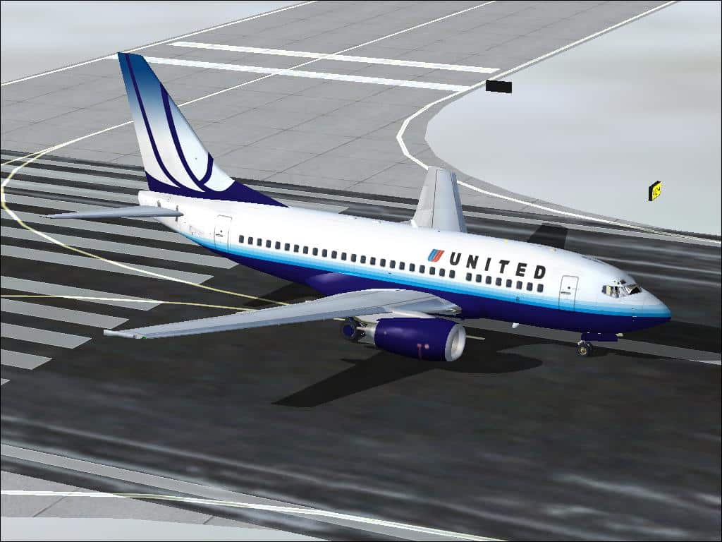 FSX Boeing 737-600 United United Airlines new colors.