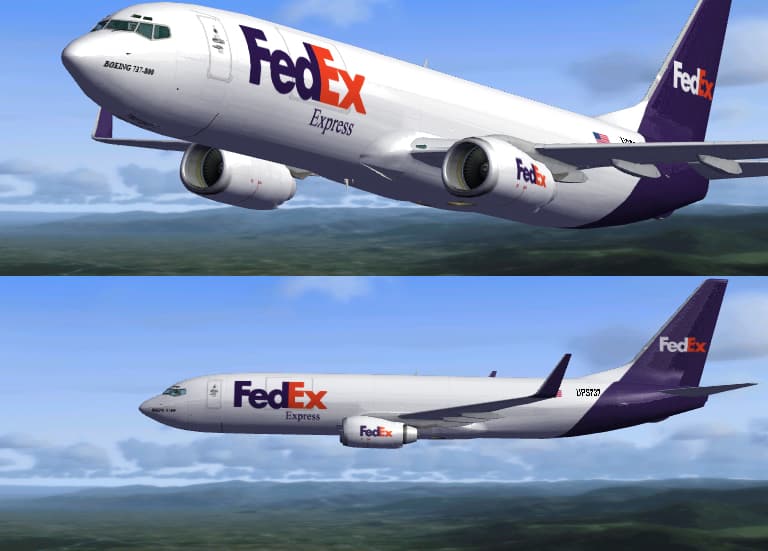 FSX Boeing 737-800 FedEx Textures only.