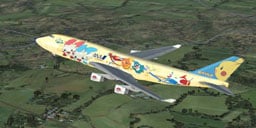 FSX Boeing 747-400 ANA “PocketMon” Textures only