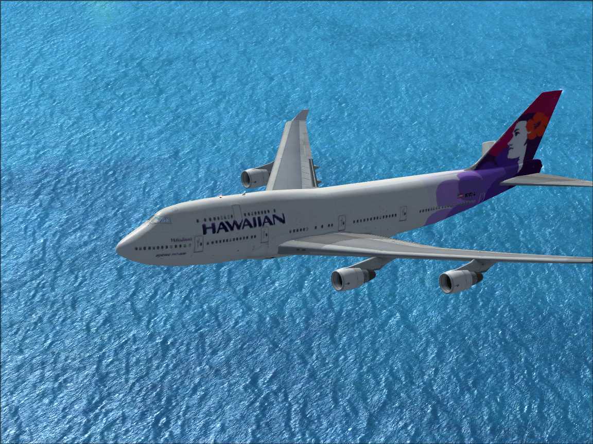 FSX Boeing 747-400 Hawaiian Textures only