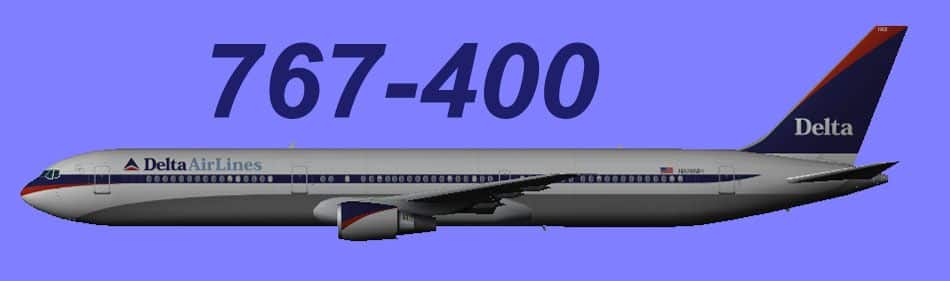 FSX Boeing 767-400 Delta Airlines.