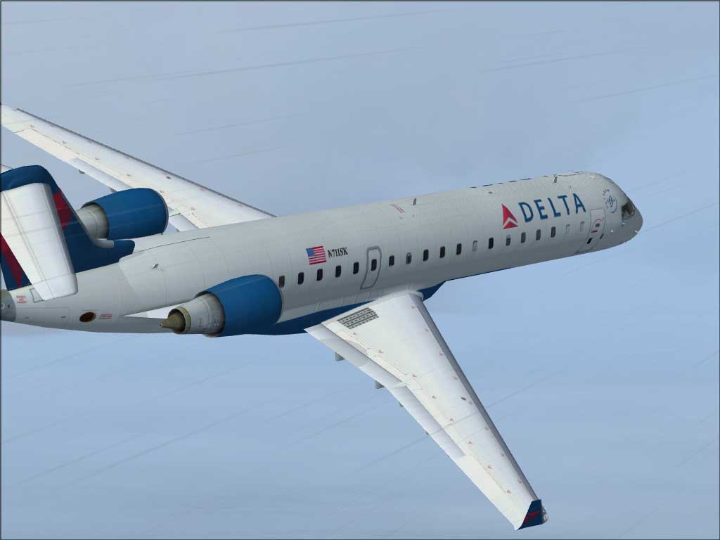 FSX Bombardier CRJ700 Delta Airlines textures only