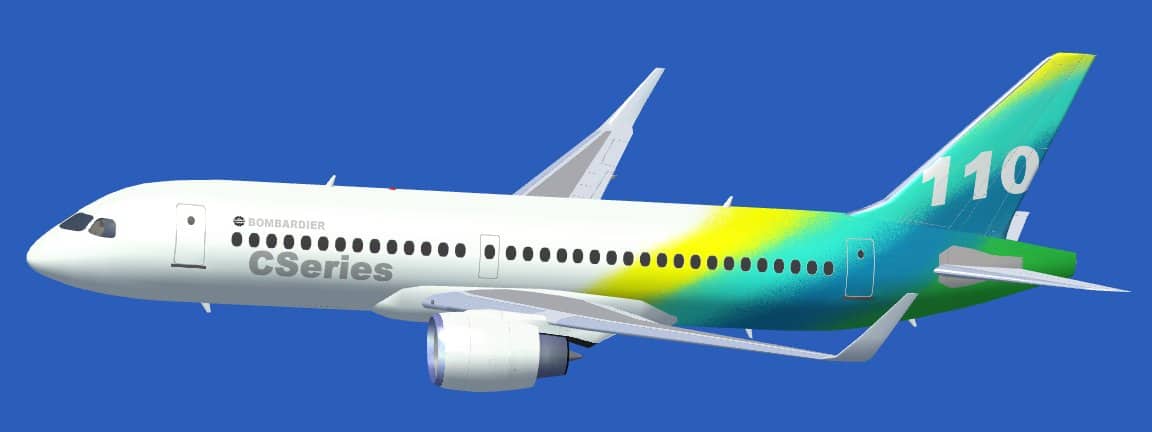 FSX Bombardier CSeries 110