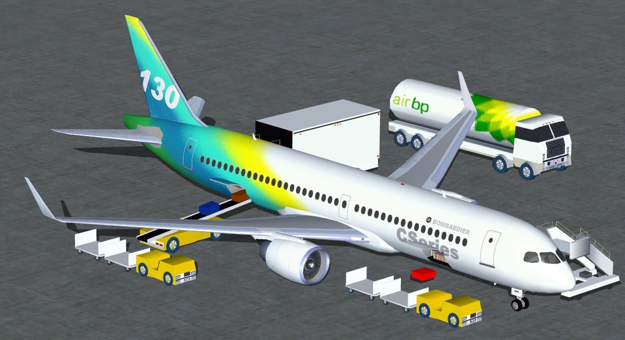 FSX Bombardier CSeries 130