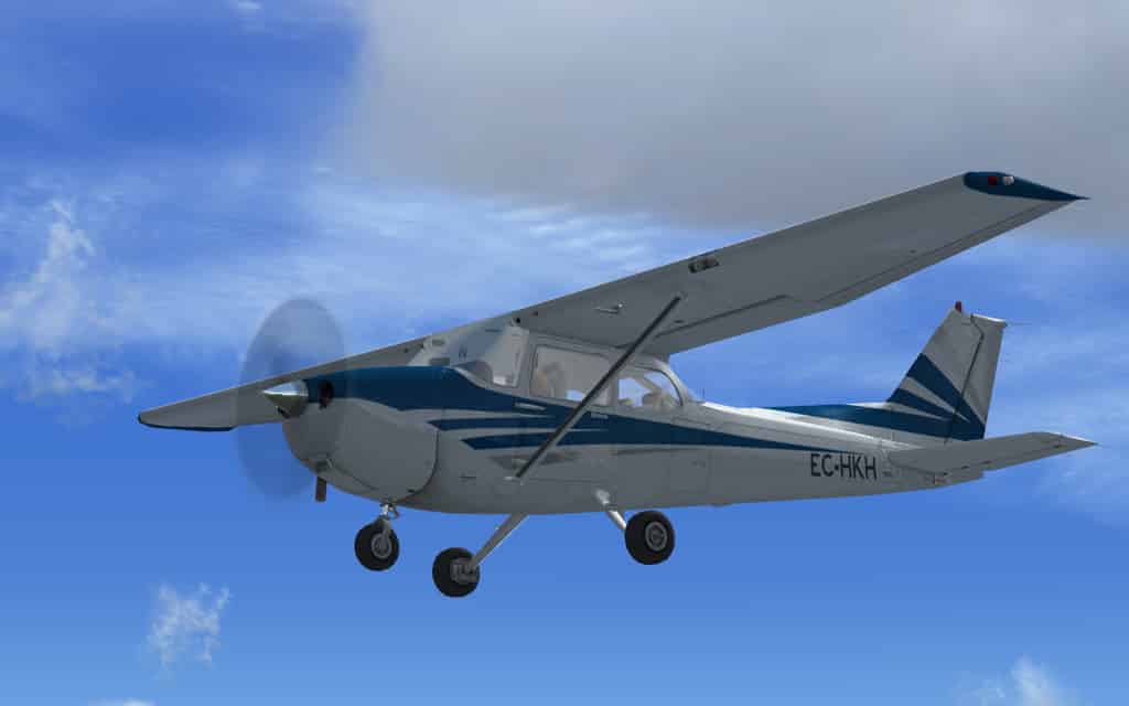 FSX Cessna 172 Blue & Silver textures